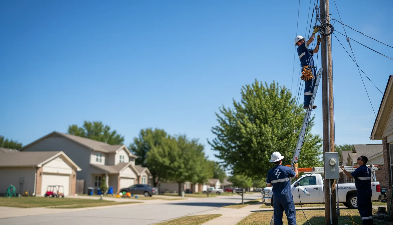 Residential electrician providing installation services in Hartleton, PA